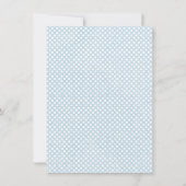 Baby shower de charme Brunch Invitation Bleu (Dos)