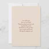 Baby shower de chute Boho Invitation fille (Dos)