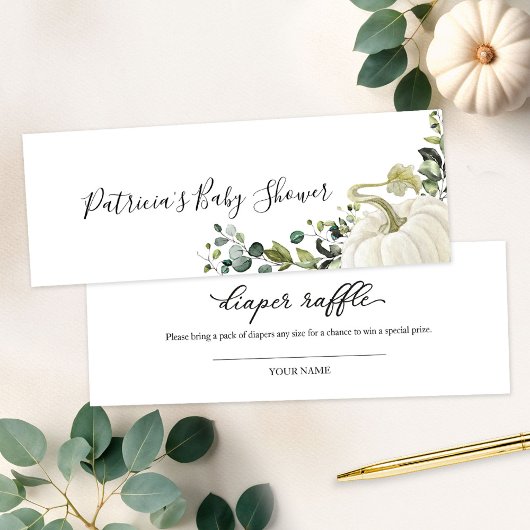 Baby shower de chute Citrouille de verdure  de cou