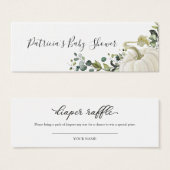 Baby shower de chute Citrouille de verdure  de cou (Devant & derrière)