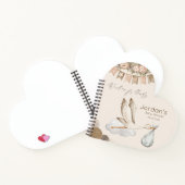 Baby shower de cigogne d'aquarelle Livre d'invité  (Intérieur)