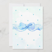 Baby shower de cigogne invitation invitation de fê (Dos)