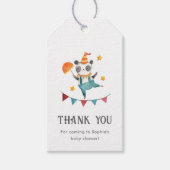 Baby shower de cirque Favoriser les étiquettes (Devant)