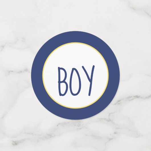 Baby shower de construction Décorations Confetti (Petit recto)