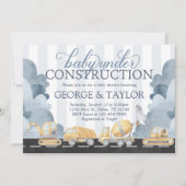 Baby shower de construction Invitation Invitation (Devant)