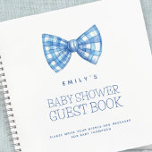 Baby shower de Cravate Blue Bow Livre d'or