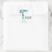 Baby shower De datum opslaan Stickers (Tas)