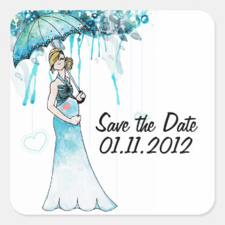 Baby shower De datum opslaan Stickers