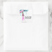 Baby shower De datum opslaan Stickers (Tas)