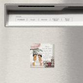 Baby shower De datummagneet opslaan Magneet (Insitu (Vaatwasser))