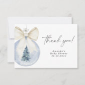 Baby shower de décoration de Noël Merci (Devant)