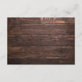 Baby shower de demande de livre Rustic Invitation (Dos)