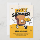 Baby shower de dessin amusant Invitation pour garç (Devant)