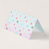 Baby shower de fille de sirène pourpre Numéro de t (Back)