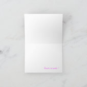 Baby shower de fille - Merci (Intérieur)
