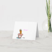 Baby shower de fille - Merci (Dos)
