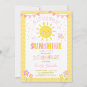 Baby shower de filles Invitation Baby shower Sunsh (Devant)