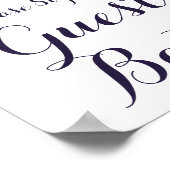 Baby shower de fleurs Signer le livre d'or (Coin)