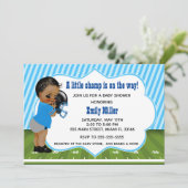Baby shower de football américain invitation -d (Debout devant)