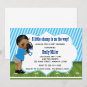 Baby shower de football américain invitation -d (Devant / Derrière)