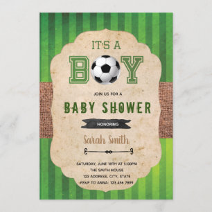 baby shower de football Invitation