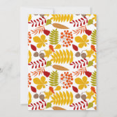 Baby shower de Fox de bois Invitations / forêt vie (Dos)