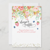 Baby shower de fraise Blueberry Invitation (Dos)