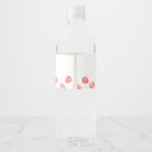 Baby shower de fraise bouteille d'eau Étiquettes (Dos)