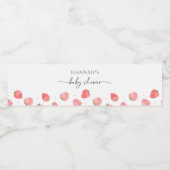 Baby shower de fraise bouteille d'eau Étiquettes (Étiquettes simples)