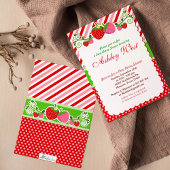 Baby shower de fraise de baies sucrée Invitation