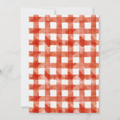 Baby shower de fraise Invitation fille (Dos)