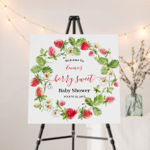 Baby shower de fraises Berry été Sweet Foam Bo