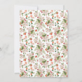 Baby shower de fraises Invitation (Dos)