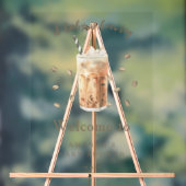 Baby shower de frappe de café glacé d'aquarelle (Neutre)