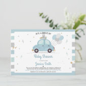 Baby shower  de garçon Invitation Baby shower (Debout devant)
