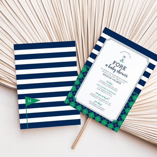 Baby shower de golf Invitation