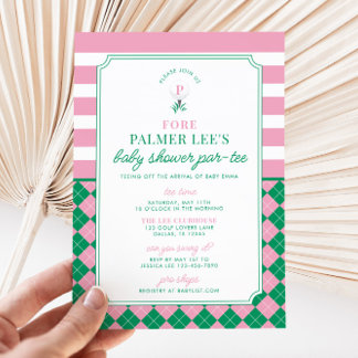 Baby shower de golf Invitation partielle