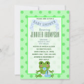 Baby shower de grenouille de voilier Invitation (Devant)