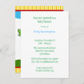 Baby shower de grenouilles bébés Invitation (Devant / Derrière)