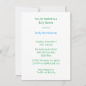 Baby shower de grenouilles bébés Invitation (Devant)