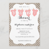 Baby shower de Invitation de ligne de fermeture Co