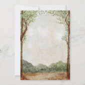 Baby shower de jardin forestier Invitation modifia (Dos)