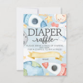 Baby shower de la carte de  de la couche spatiale  (Devant)