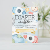 Baby shower de la carte de  de la couche spatiale  (Debout devant)