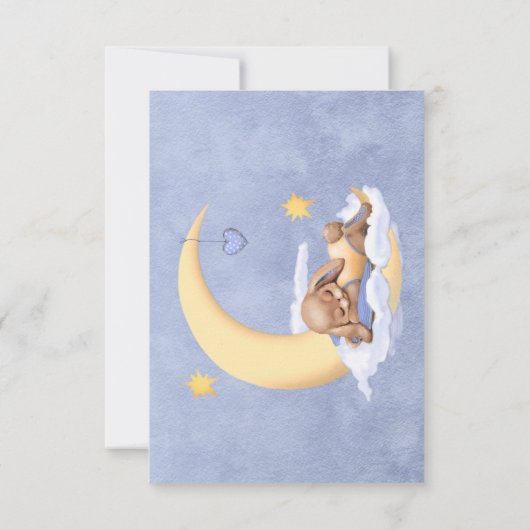 Baby shower de la carte de réponse. (Dos)