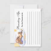 Baby shower de la carte de réponse. (Devant)