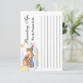 Baby shower de la carte de réponse. (Debout devant)