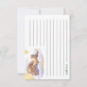 Baby shower de la carte de réponse. (Dos)