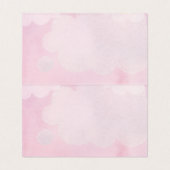 Baby shower de la fille de l'ours pourpre Numéro d (Inside Unfolded)