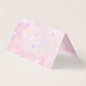 Baby shower de la fille de l'ours pourpre Numéro d (Back)